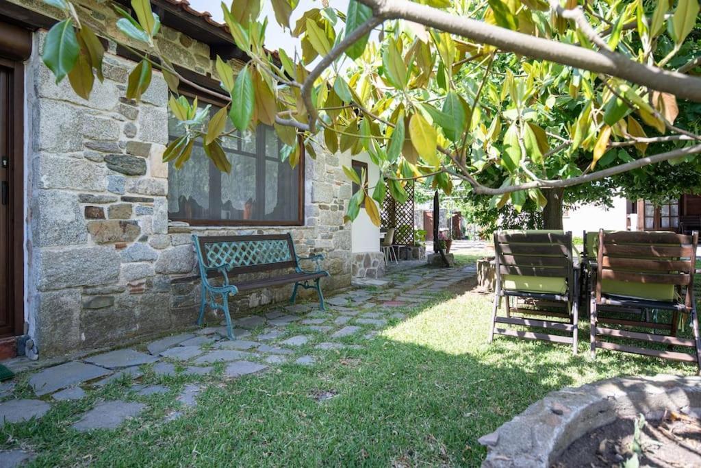 Traditionelles Appartement Athos Shadow Am Meer Paralia Sikias Экстерьер фото
