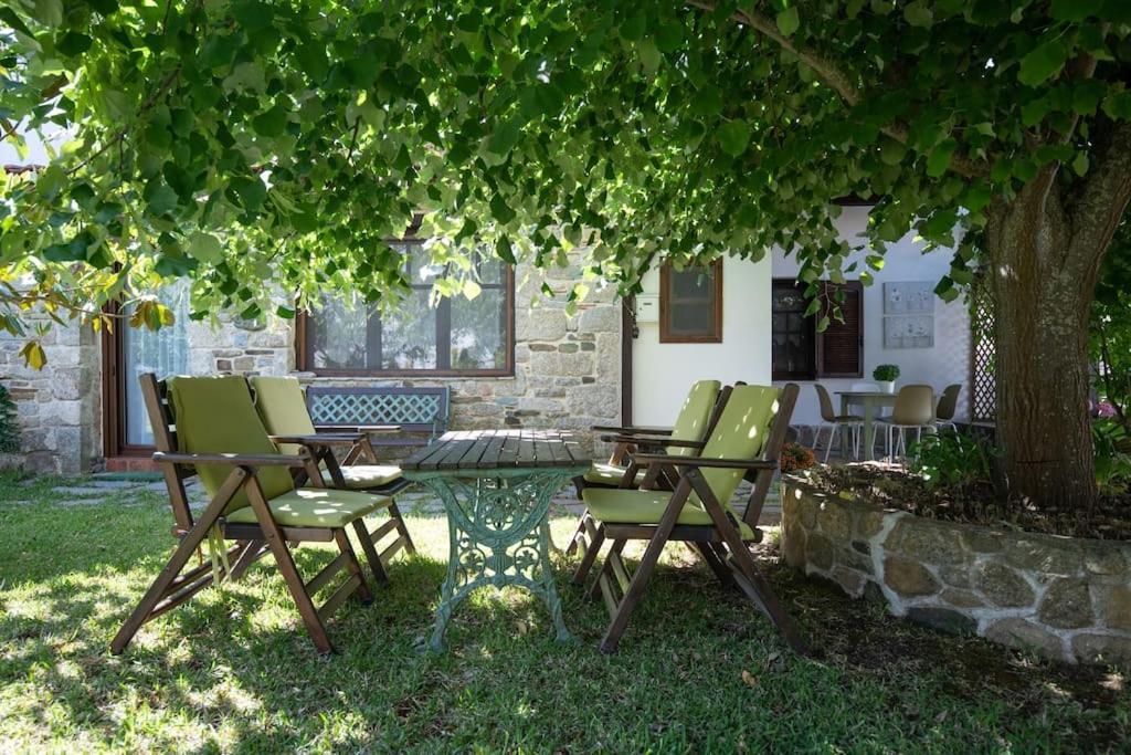 Traditionelles Appartement Athos Shadow Am Meer Paralia Sikias Экстерьер фото